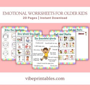 Emotional Worksheets Older Kids