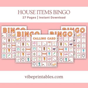 House Items Bingo