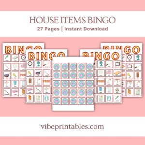 House Items Bingo