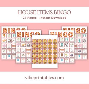 House Items Bingo