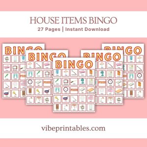 House Items Bingo