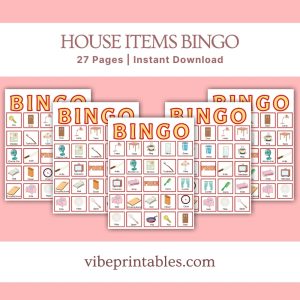 House Items Bingo