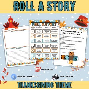 Thanksgiving Theme Roll A Story