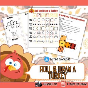 Roll & Draw A Turkey