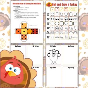 Roll & Draw A Turkey