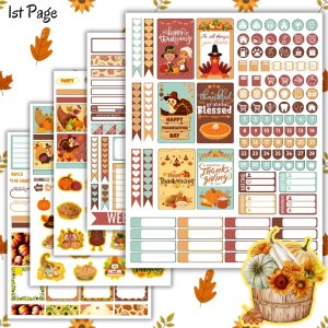 Thanksgiving Planner Sticker Pack