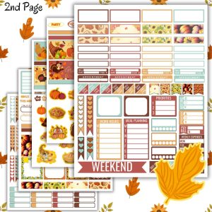 Thanksgiving Planner Sticker Pack