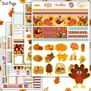 Thanksgiving Planner Sticker Pack