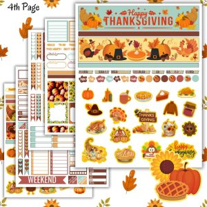 Thanksgiving Planner Sticker Pack