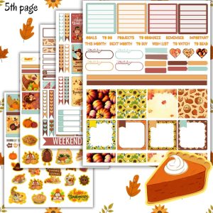 Thanksgiving Planner Sticker Pack