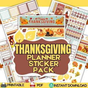 Thanksgiving Planner Sticker Pack