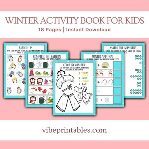 Winter Activity Book For Kids