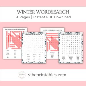 Winter Wordsearch