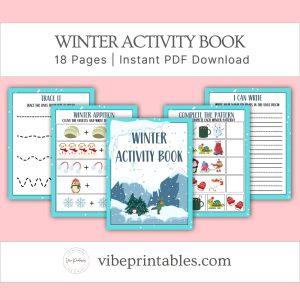 Winter Activity Book For Kids