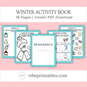 Winter Activity Book For Kids