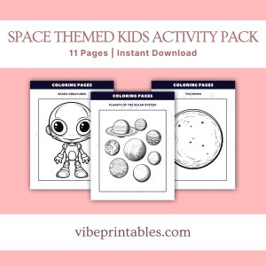 Space Themed Kids Activity Pack