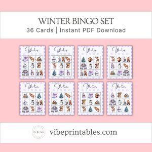 Winter Bingo Set