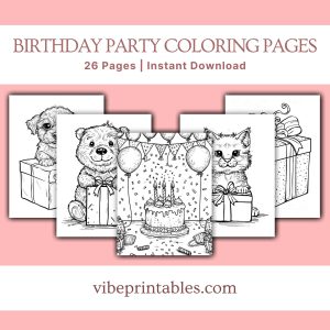 Birthday Party Coloring Pages