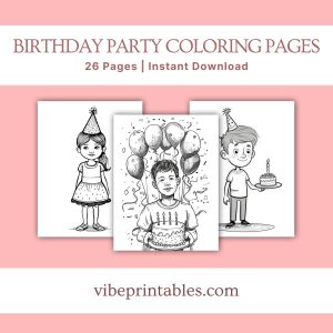 Birthday Party Coloring Pages