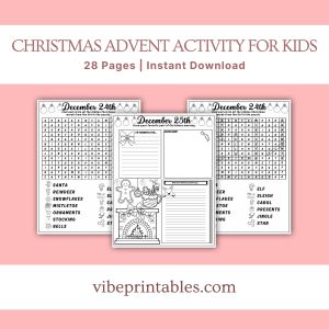 Christmas Advent Activity For Kids