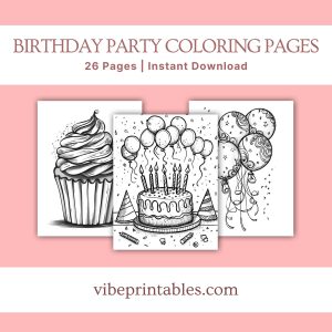 Birthday Party Coloring Pages