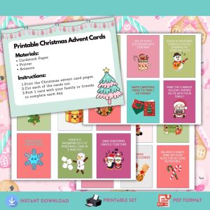 Printable Christmas Advent Card