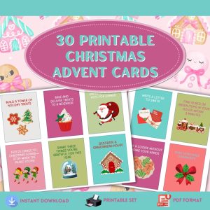 Printable Christmas Advent Card