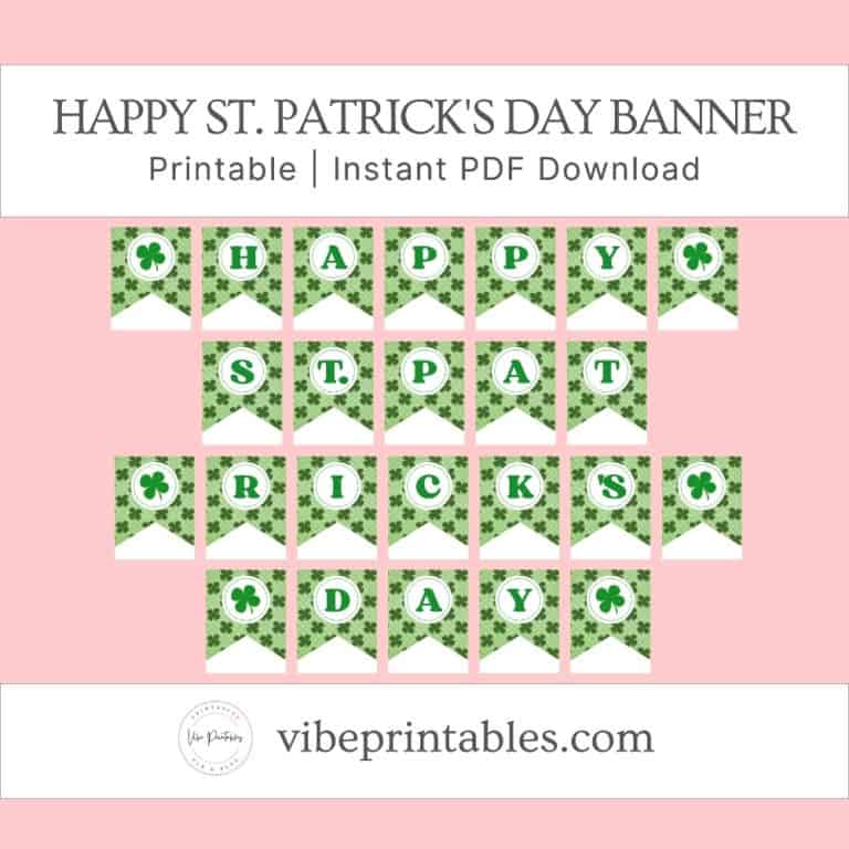 Happy St. Patrick's Day Banner