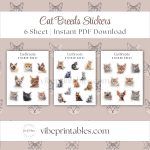 Cat Breeds Stickers - 1