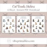 Cat Breeds Stickers #2