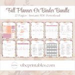 Cheerful Fall Planner Or Binder Bundle