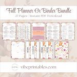 Cheerful Fall Planner Or Binder Bundle
