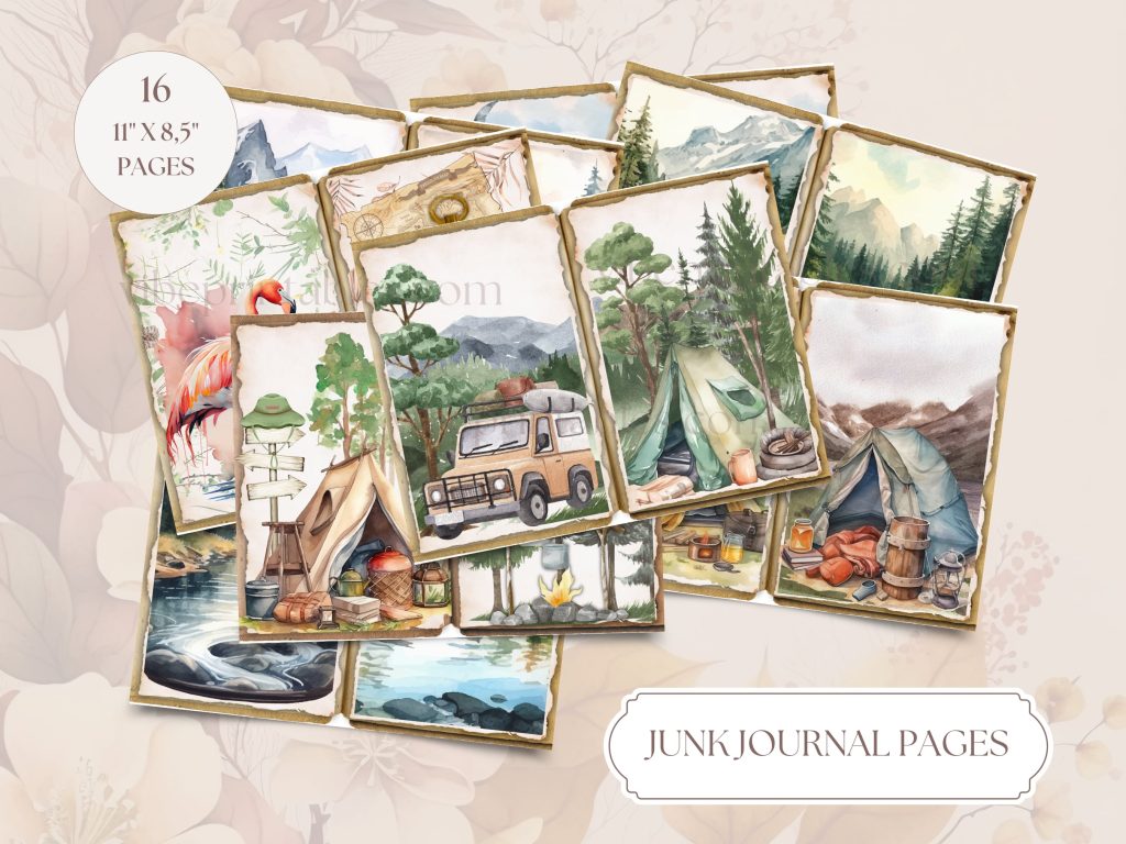 Camping Junk Journal & Ephemera
