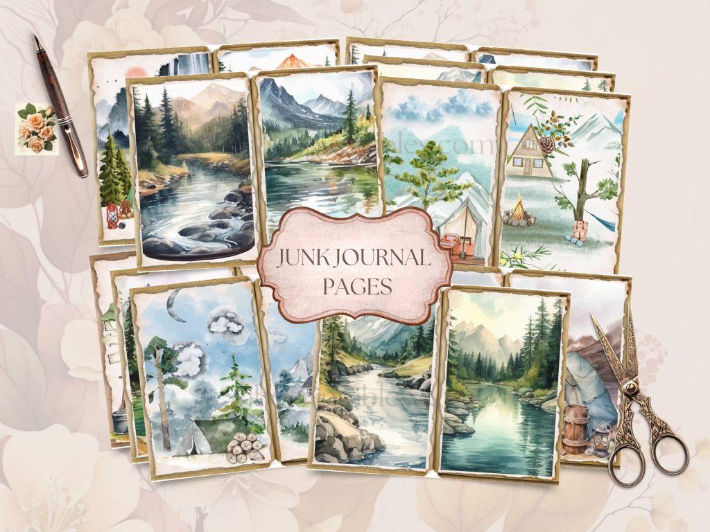 Camping Junk Journal & Ephemera