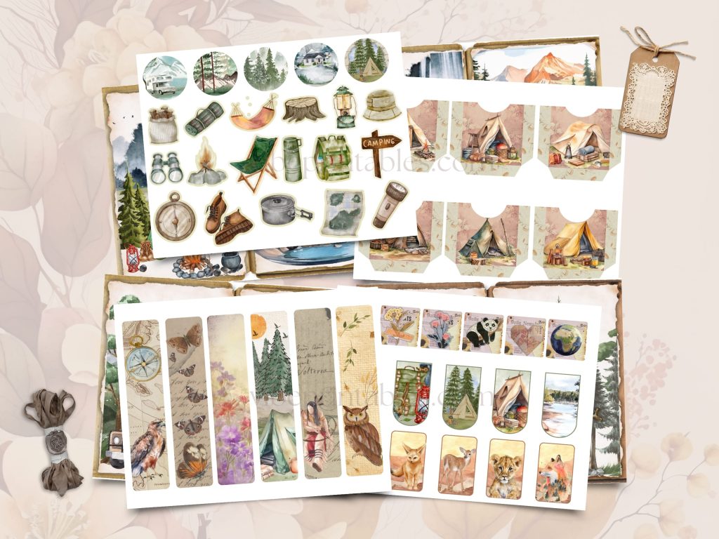 Camping Junk Journal & Ephemera