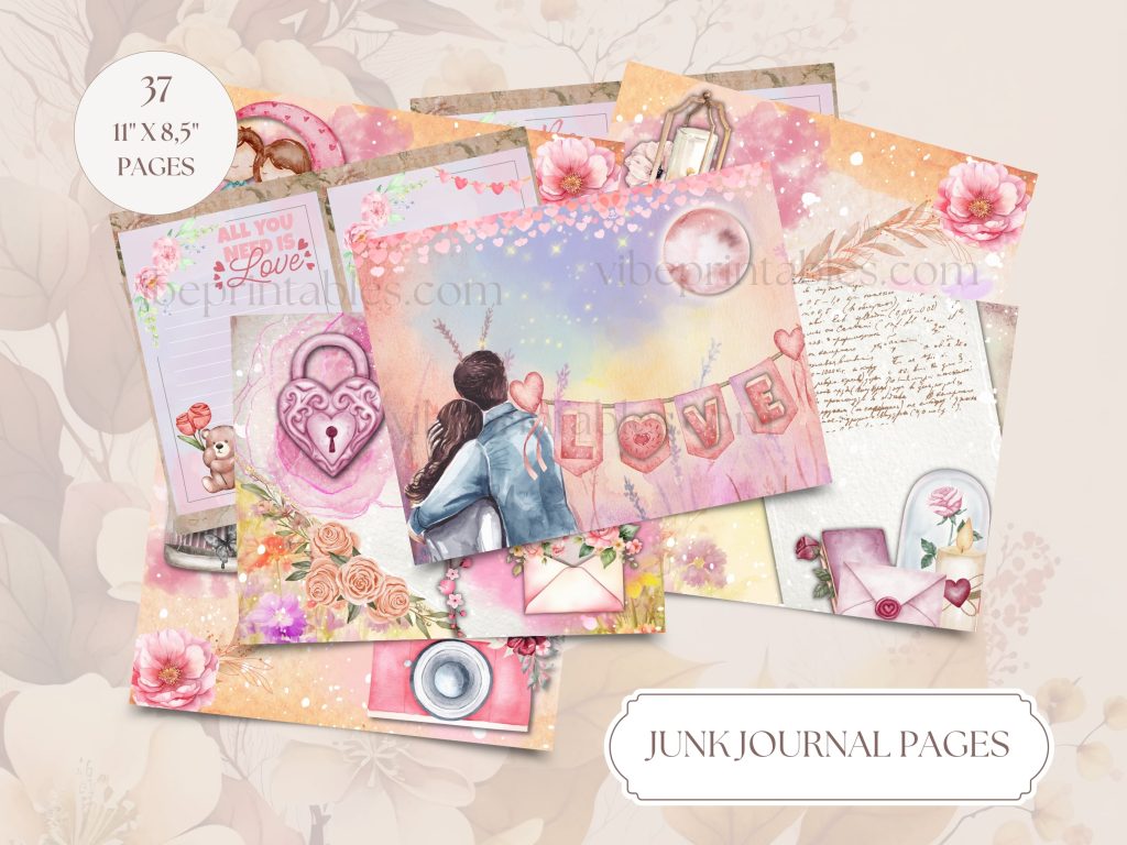 Valentine Junk Journal & Ephemera