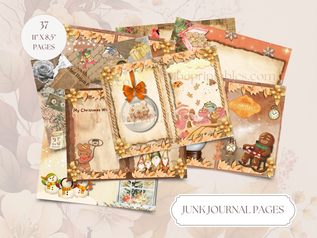 Gingerbread Junk Journal & Ephemera