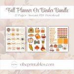 Fall Planner Or Binder Bundle