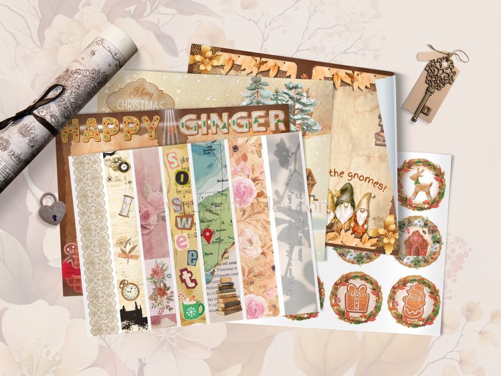 Gingerbread Junk Journal & Ephemera