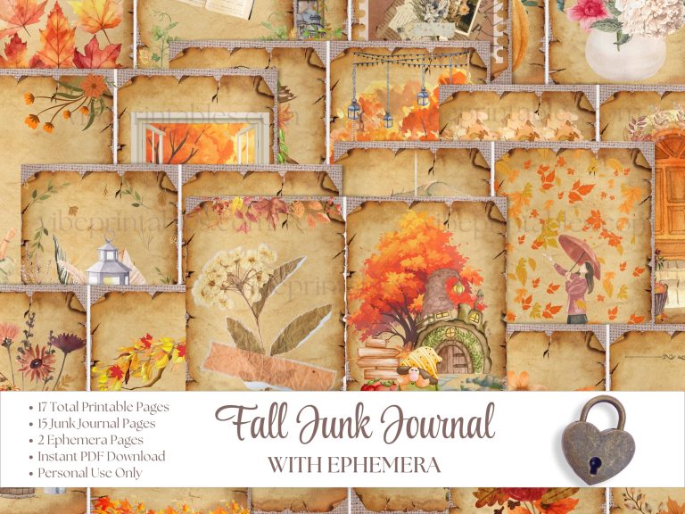 Fall Junk Journal & Ephemera