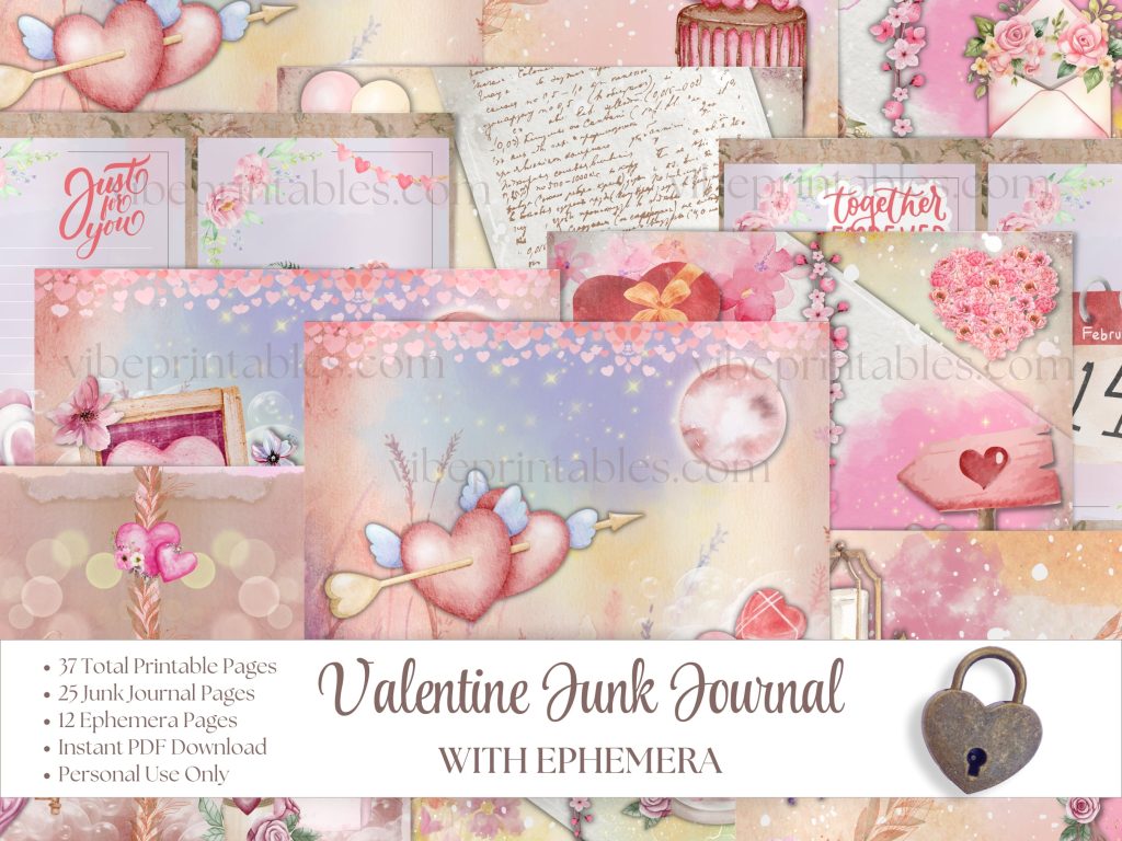 Valentine Junk Journal & Ephemera