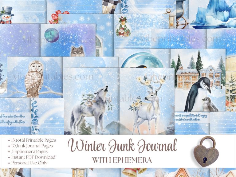 Winter Junk Journal & Ephemera