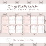 Cat Care Planner Or Binder In Pink