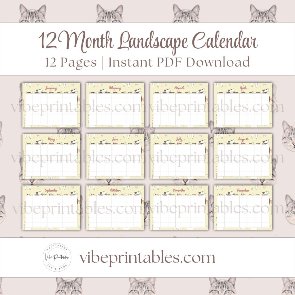 Cat Care Planner Or Binder Bundle In Yellow