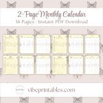 Cat Care Planner Or Binder Bundle In Yellow