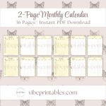 Cat Care Planner Or Binder Bundle In Yellow