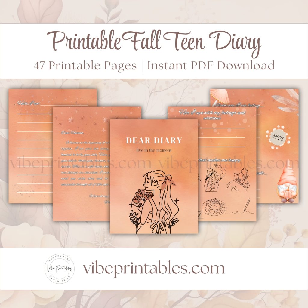 Fall Teen Diary In Gnome Design
