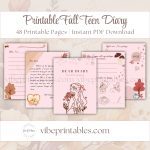 Fall Teen Diary In Pumpkin Design