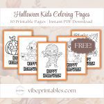 Free Halloween Kids Coloring Pages