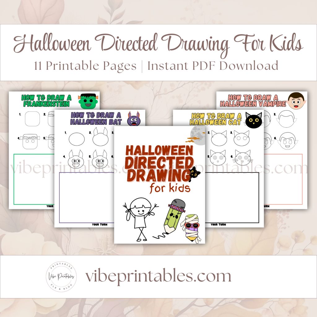 Halloween Directed Drawing For Kids